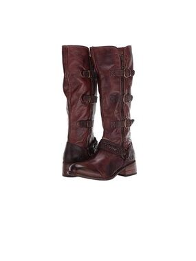 Bed Stu tall side zip Skyla leather boots